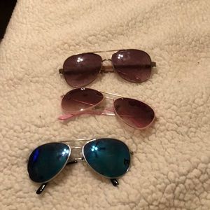 Rue 21 sunglasses ALL THREE SUNGLASSES FOR 10$
